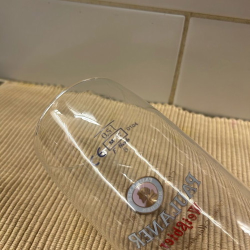 Paulaner beer glass 0.5l new