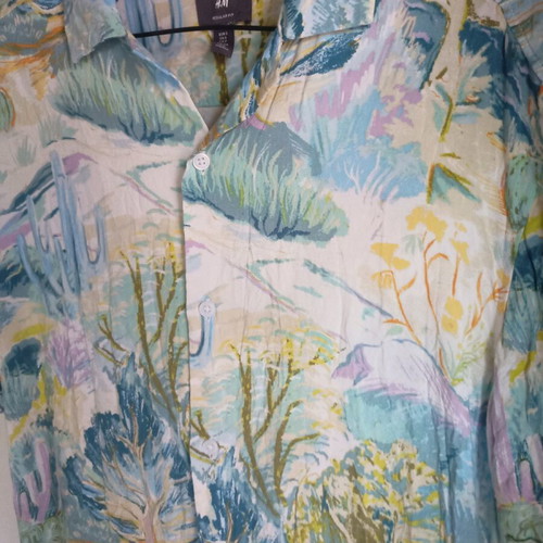 Summer shirt H&M size S colorful viscose like new