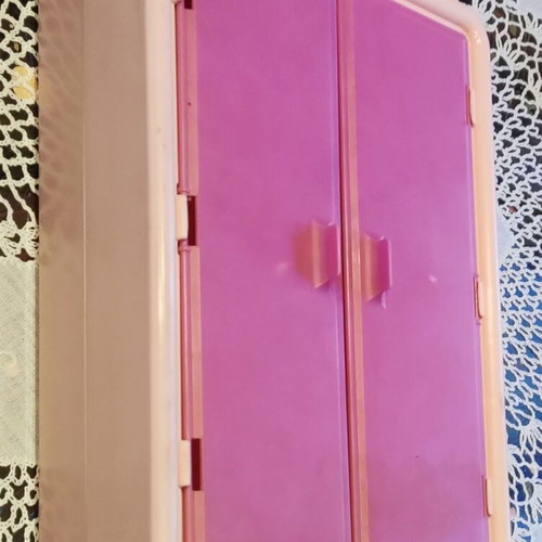 Vintage Barbie Dream Furniture Collection 1978 wardrobe used with four hangers