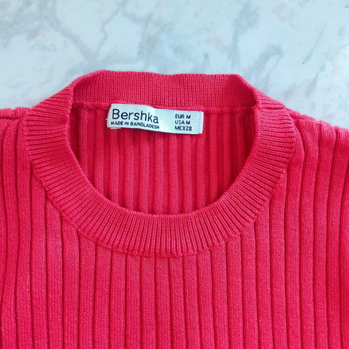 Bershka women's set with red pants and top