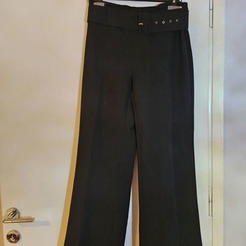 Fabric pants with belt BSB like new, black, size XXXL