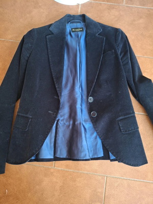 Massimo Dutti corduroy jacket blue like new, size M