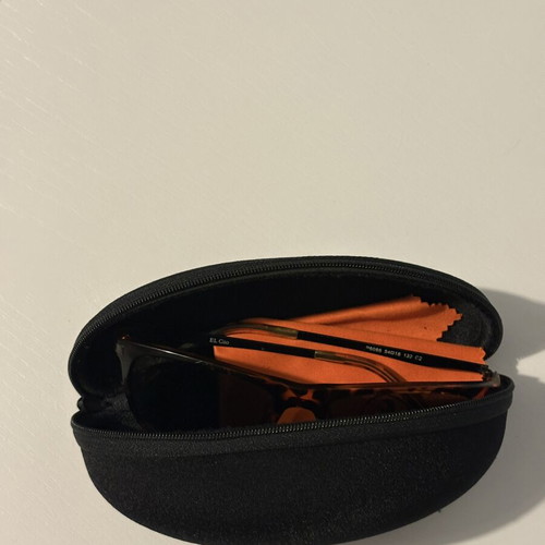EL Gio tortoiseshell polarized sunglasses with black metal arms