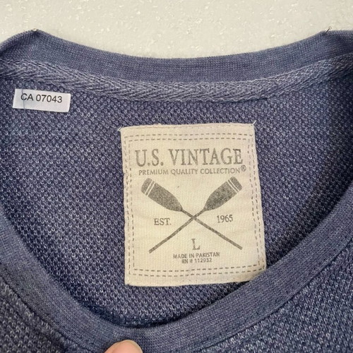 U.S. Vintage knitted sweatshirt like new, washed blue