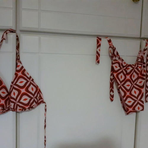 Blu4u bikini like new, red and pink
