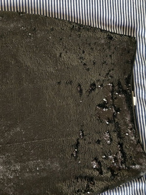 Μίνι φούστα H&M με παγιέτες μεταχειρισμένη, μαύρη