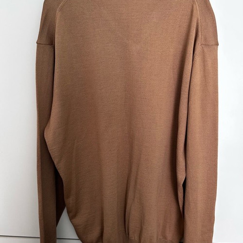 Men’s Merino V Neck Shirt καφέ, καινούργιο, μέγεθος 3XL