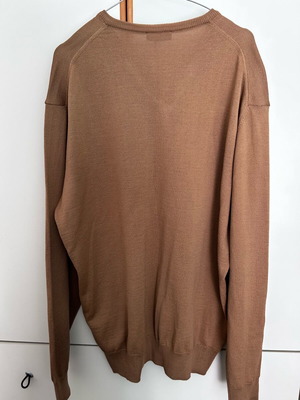Men’s Merino V Neck Shirt καφέ, καινούργιο, μέγεθος 3XL