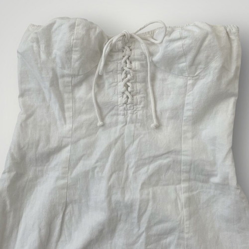 Bershka summer dress white used size L