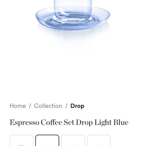 Kvetna glass espresso cups new, pack of 2