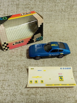 Ferrari Daytona Polistil Italy diecast car new with box vintage 1:40