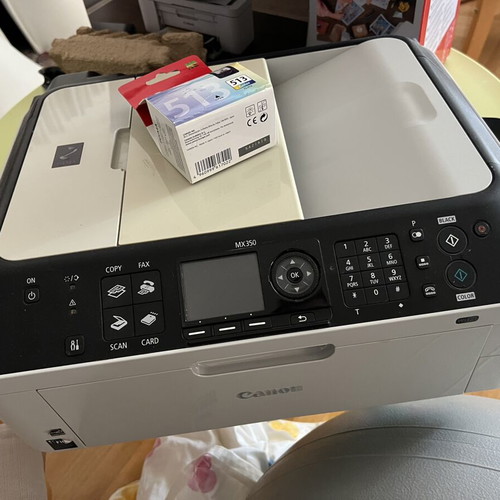 Canon PIXMA MX 350 multifunction printer used with original inks