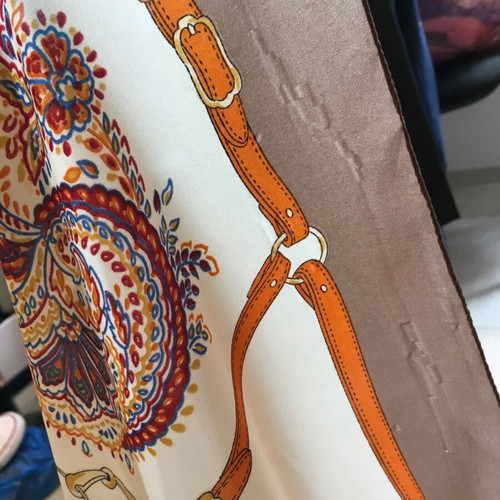 Paolo Gucci vintage scarf with paisley and belt motif