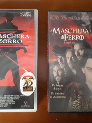 VHS Mask of Zorro and Mask of Ferro used, action