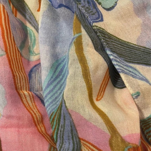 Benetton spring scarf like new, multicolored