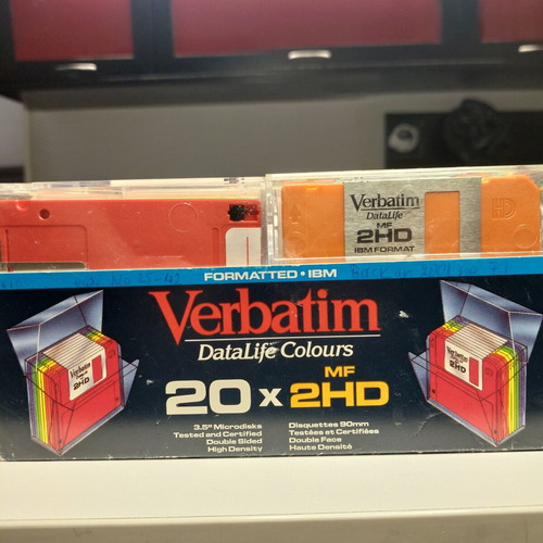 Verbatim DataLife Colours 3.5" Floppy Disks pack of 24 like new