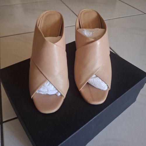 Paloma Barceló heels mules nude leather like new