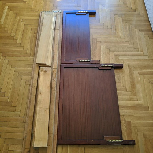 Single wooden bed frame used, 2 available, disassembled