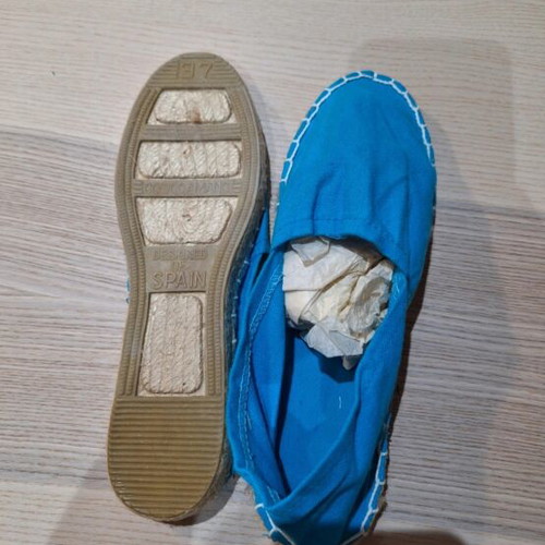Blue espadrilles size 37, new