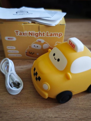Παιδικό νυχτερινό φωτιστικό LED Taxi Night Lamp A037 από σιλικόνη