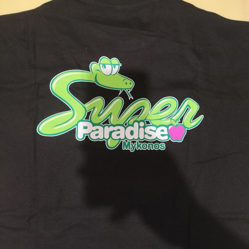 Super Paradise Mykonos T-shirt new, size small