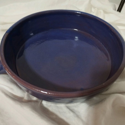 Sifneiko handmade ceramic saganaki new, 23 cm
