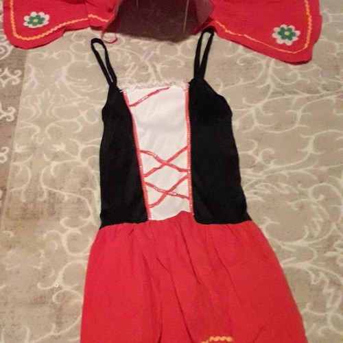 Carnival costume Little Red Riding Hood used, very well preserved