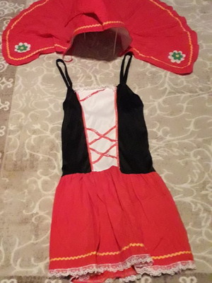 Carnival costume Little Red Riding Hood used, very well preserved