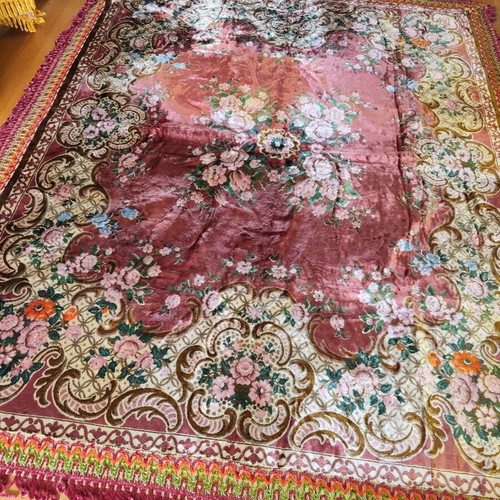 Velvet vintage blanket like new 200x250
