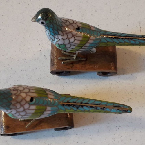 Cloisonné birds used