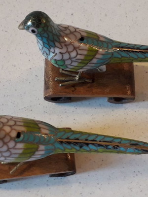 Cloisonné birds used
