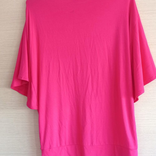 Julia Bergovich blouse used, bright fuchsia, size large