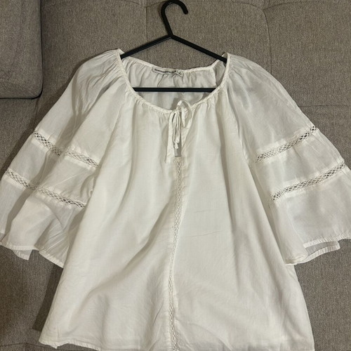 Abercrombie & Fitch oversized white top