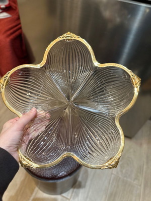 Vintage Multipurpose Fruit Bowl & Nut Tray "Flower" like new 30cm