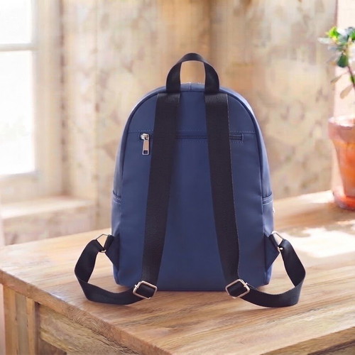 Backpack with Daisy Details, Blue