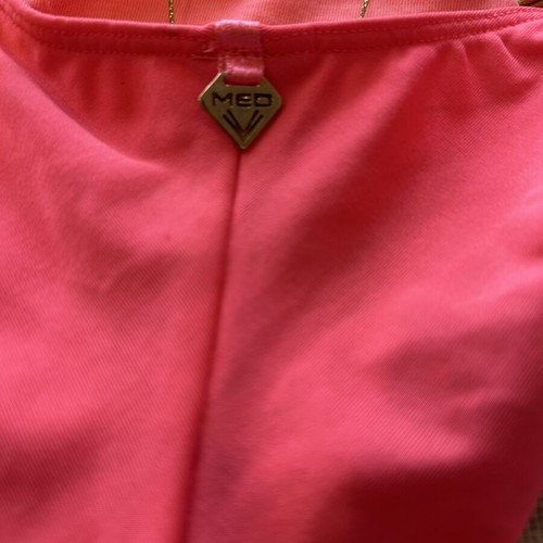 MED Swim Bottom New Neon Pink and Gold Size M