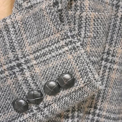 Women's vintage wool jacket like new, size S-M, gray and black