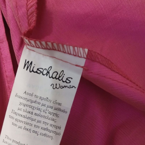 Midi cocktail dress fuchsia neon pink wrap style like new, size M