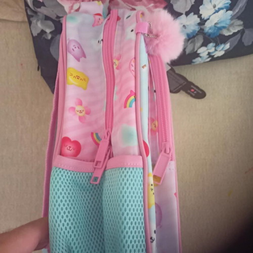 Gabby's Dollhouse preschool backpack, pink, polyester, 8L, MUST