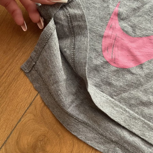 Nike T-shirt like new, women's XS, gray and pink