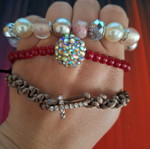 Bracelets like new, set of three pieces