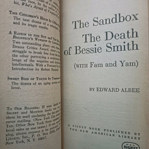 Leather-bound book used A Delicate Balance, The Sandbox & Tiny Alice - Edward Albee