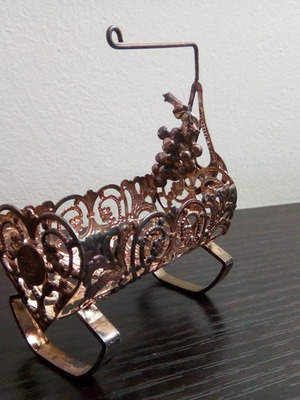 Vintage ασημένιο κρεβατάκι μωρού μεταχειρισμένο 16.7g