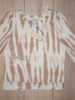 Rachel Zoe blouse size S new, white and beige