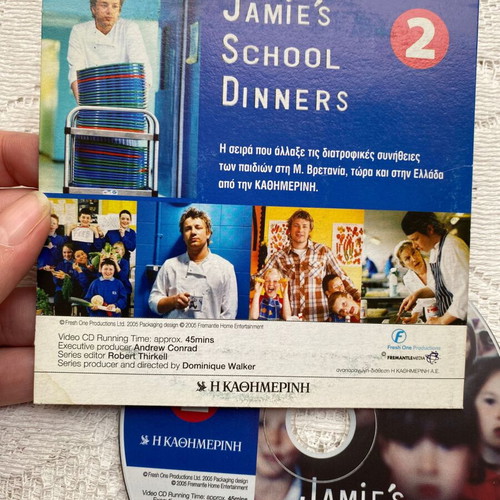 VCD Jamie Oliver School Dinners part 2 like new with Greek subtitles
