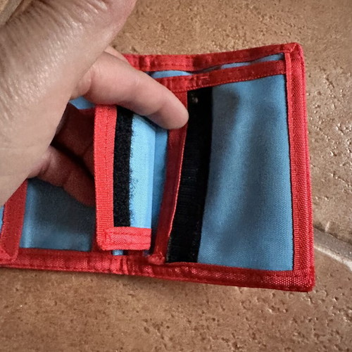 Children's fabric wallet with Velcro like new