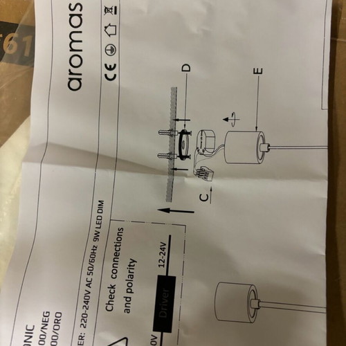 Iconic 1300/neg spot led 7 W unused with 3-meter cable