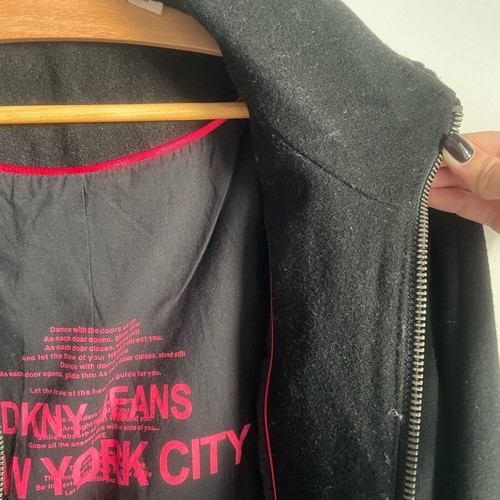 DKNY JEANS coat used black size Medium