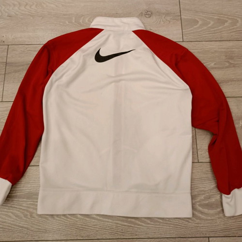 Nike Y2K track jacket used white-red raglan fit