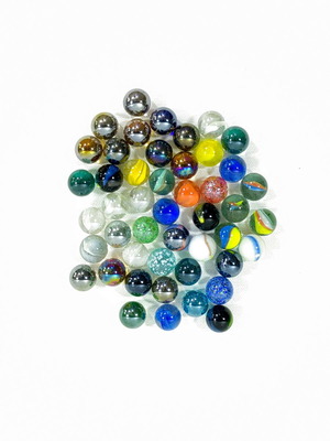 Decorative marbles like new, set of 47 pieces